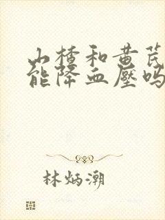 山楂和黄芪泡水能降血压吗
