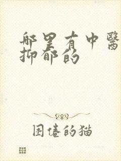 哪里有中医治疗抑郁的
