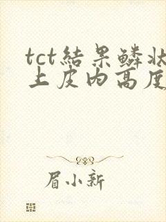 tct结果鳞状上皮内高度病变封面