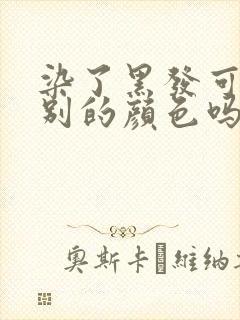 染了黑发可以染别的颜色吗封面