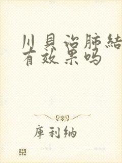 川贝治肺结节吗有效果吗