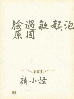 脸过敏起泡什么原因