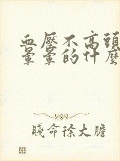 血压不高头总是晕晕的什么原因封面