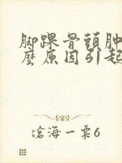 脚踝骨头肿是什么原因引起的