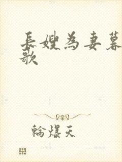 长嫂为妻暮色酒歌封面