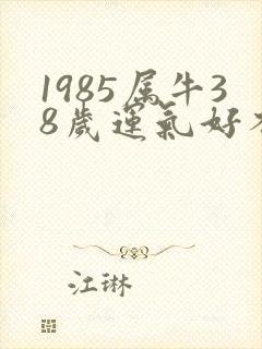 1985属牛38岁运气好不好