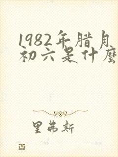 1982年腊月初六是什么命
