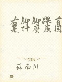 右脚脚踝有点肿是什么原因引起的