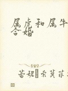属虎和属牛合不合婚封面