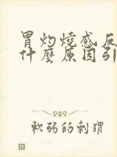 胃灼烧感反酸是什么原因引起的