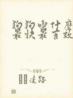 狗狗吃什么下奶最快最有效