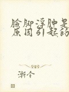 脸脚浮肿是什么原因引起的封面