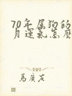 70年属狗的五月运气怎么样封面