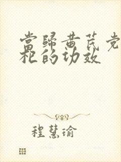 当归黄芪党参枸杞的功效