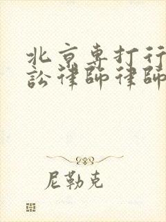 北京专打行政诉讼律师律师