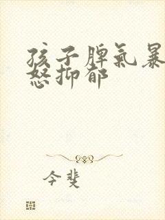 孩子脾气暴躁易怒抑郁