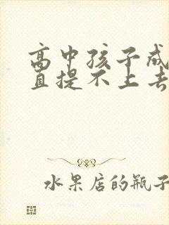 高中孩子成绩一直提不上去怎么办