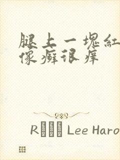腿上一块红色的像癣很痒
