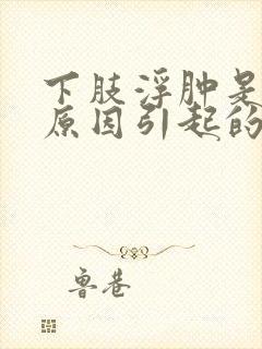 下肢浮肿是什么原因引起的女性