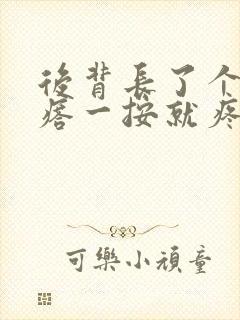 后背长了个硬疙瘩一按就疼