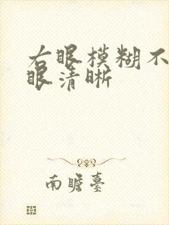 右眼模糊不清左眼清晰