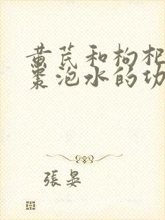 黄芪和枸杞子红枣泡水的功效与作用