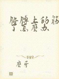 胳膊上的筋拉伤了怎么办封面