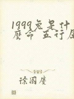 1999兔是什么命 五行属什么