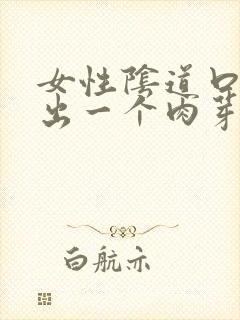 女性阴道口里长出一个肉芽