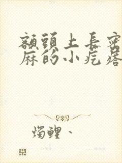 额头上长密密麻麻的小疙瘩是什么