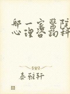 哪一家医院精神心理咨询科比较好