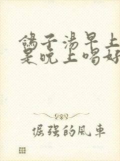 鸽子汤早上喝还是晚上喝好封面