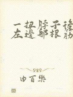 一扭脖子后脑勺左边那根筋痛封面