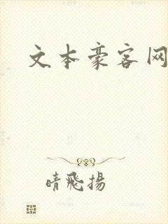 文本豪客网封面