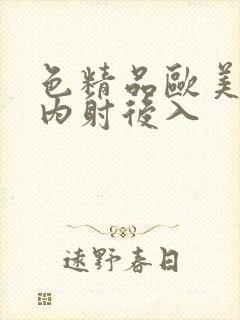 色精品欧美人妻内射后入