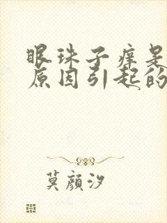 眼珠子痒是什么原因引起的封面