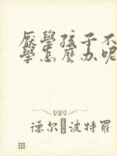 厌学孩子不想上学怎么办呢