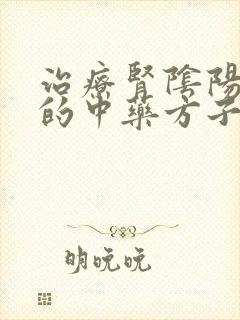 治疗肾阴阳两虚的中药方子封面