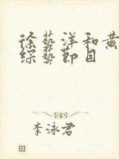 徐艺洋和黄子韬综艺节目