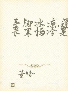 手脚冰凉,还有畏寒怕冷是怎么回事儿?