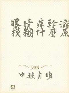 眼睛痒干涩视力模糊什么原因