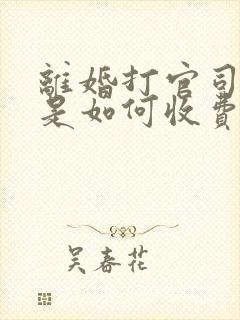 离婚打官司律师是如何收费