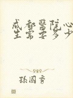 成都医院心理医生需要多少钱
