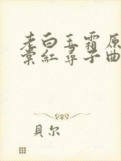 老白玉霜原唱海棠红寻子曲