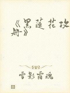 《黑莲花攻略手册》封面