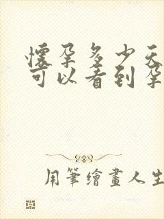 怀孕多少天b超可以看到孕囊封面