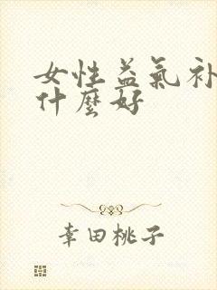 女性益气补血吃什么好