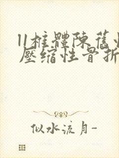 l1椎体陈旧性压缩性骨折封面