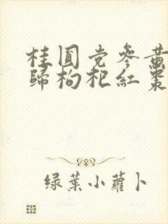 桂圆党参黄芪当归枸杞红枣煮水喝有什么用