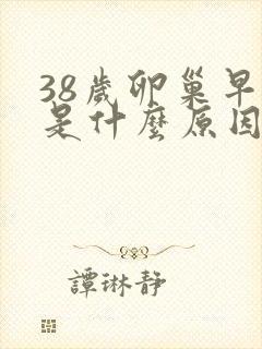 38岁卵巢早衰是什么原因导致的